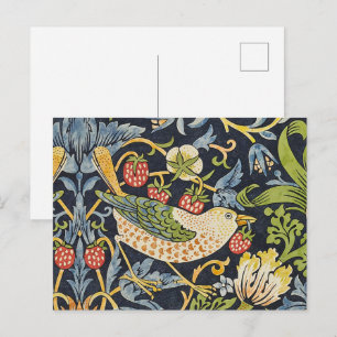 Carte Postale William Morris - Fraise Thief Motif Floral