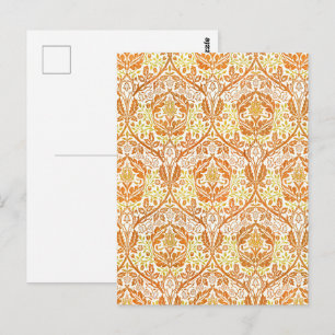 Carte Postale William Morris Golden Bough Orange Floral Art