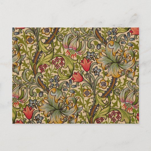 Carte Postale William Morris Golden Lily (Devant)