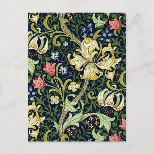 Carte Postale William Morris Golden Lily modèle floral