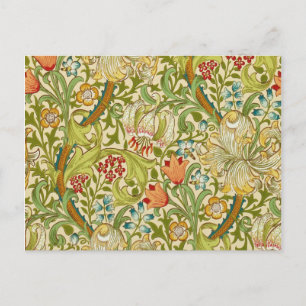 Carte Postale William Morris Golden Lily Vintage Pré-Raphaélite