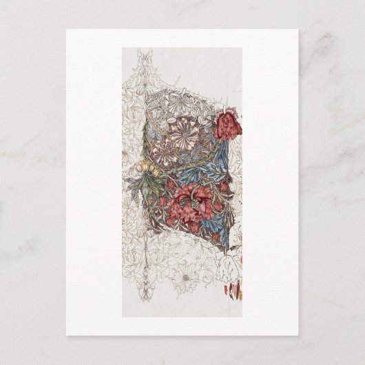 CARTE POSTALE : WILLIAM MORRIS : HONEYSUCKLE : 187 (Devant)