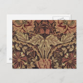 Carte Postale William Morris Honeysuckle Classic English Art (Devant / Derrière)