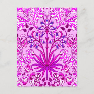 Carte Postale William Morris Hyacinth Imprimer, Lavande et Viole