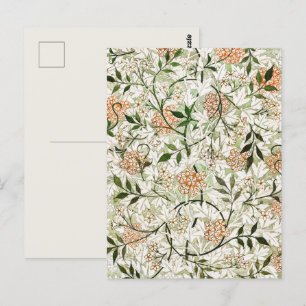 Carte Postale William Morris Jasmine Blossom Garden Design