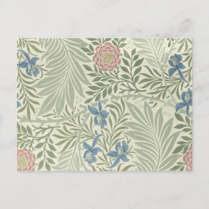 Carte Postale William Morris Larkspur Fond d'écran floral