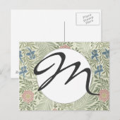 Carte Postale William Morris Larkspur Fond d'écran floral (Devant / Derrière)