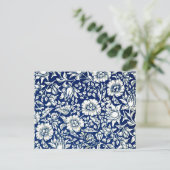 Carte Postale William Morris - Mallow bleu (Debout devant)