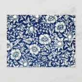 Carte Postale William Morris - Mallow bleu (Devant)