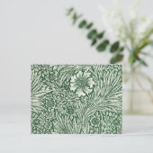 Carte Postale william morris marigold fleurs vertes (Debout devant)