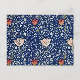 Carte Postale William Morris Medway Floral bleu