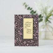 Carte Postale William Morris Motif de la feuille de vigne (Debout devant)