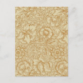 Carte Postale William Morris Papier peint floral Poppy (Devant)