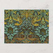 Carte Postale William Morris Peacock Dragon Fond d'écran (Devant)