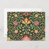 Carte Postale William Morris Persian Floral Antique (Devant / Derrière)