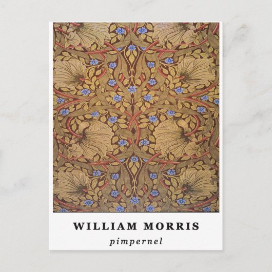 Carte Postale William Morris Pervenche (Devant)