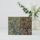 Carte Postale William Morris - Pheasant Bird Tree Botanical (Debout devant)