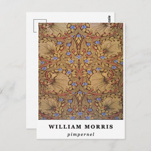 Carte Postale William Morris Pimpernel (Devant / Derrière)