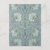 Carte Postale William Morris - Pimpernel : Fleurs bleues et vert (Devant)