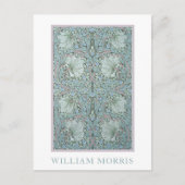 Carte Postale William Morris - Pimpernel : Floral bleu et vert (Devant)