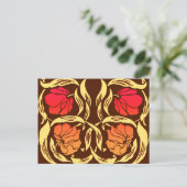 Carte Postale William Morris Pimpernel, Rust Orange et Brown (Debout devant)