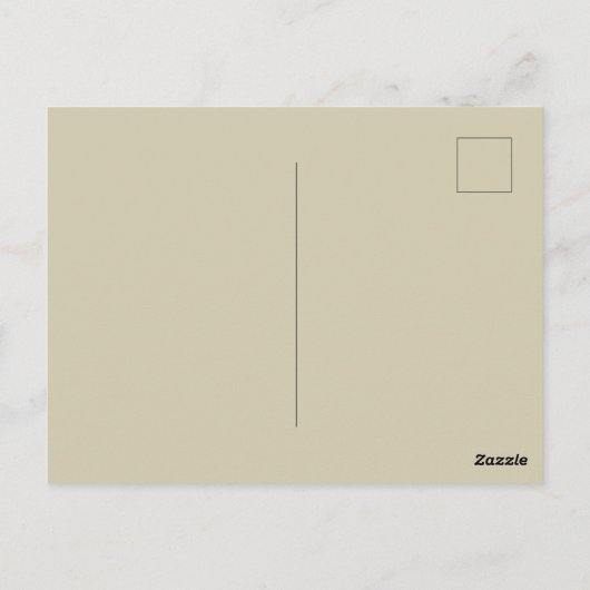 Carte Postale William Morris Poppy Classic Floral Green (Dos)