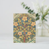 Carte Postale William Morris Rose Wreath Cushion Couverture clas (Debout devant)