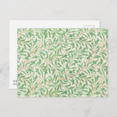 Carte Postale William Morris. Saumon. Verdure vintage (Devant / Derrière)