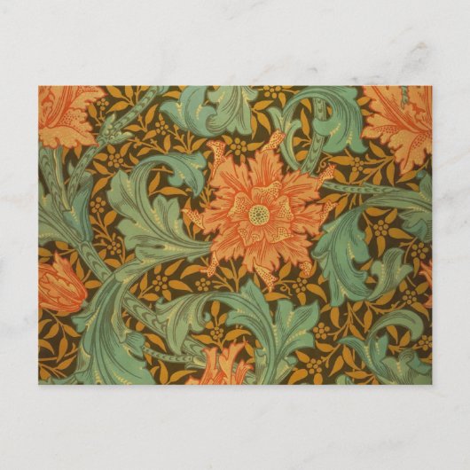 Carte Postale William Morris Single Stem Pattern (Devant)