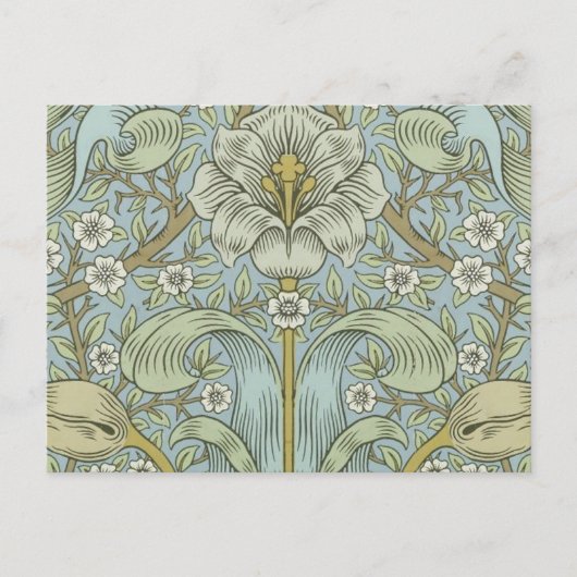 Carte Postale William Morris Spring Thicket : Floral antique (Devant)