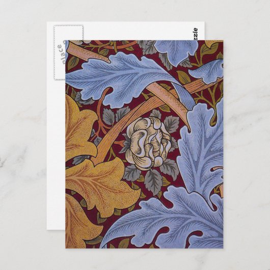 Carte Postale William Morris St James Acanthus Fond d'écran (Devant / Derrière)