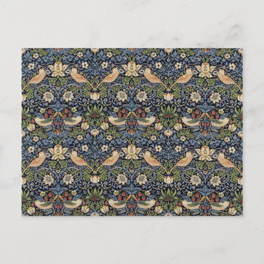 Carte Postale William Morris Strawberry Thief (Devant)