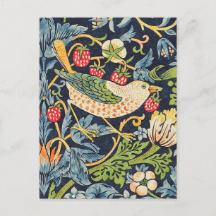 Carte Postale William Morris Strawberry Thief Motif floral