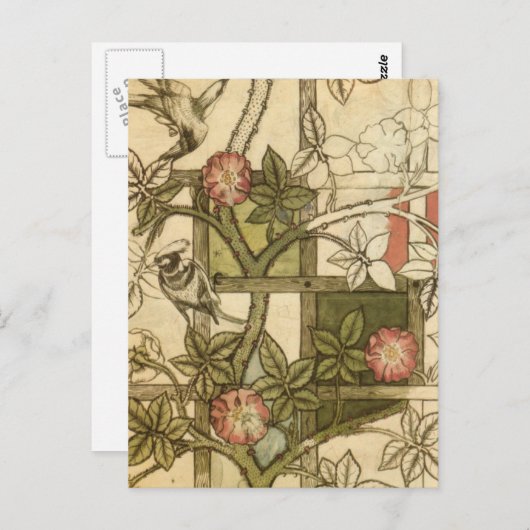 Carte Postale William Morris - Trellis (Devant / Derrière)