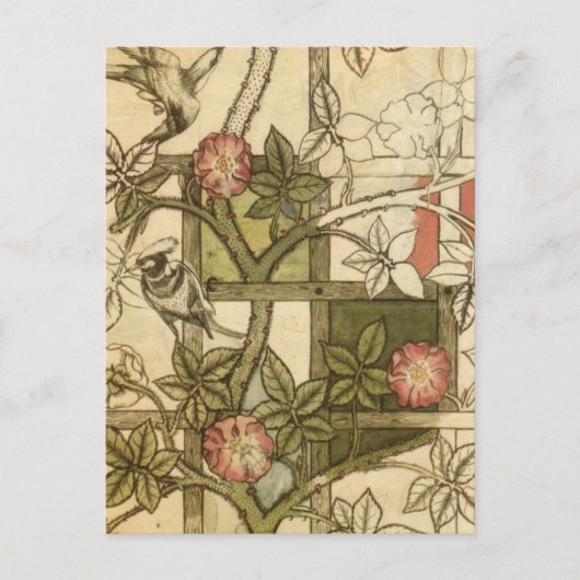 Carte Postale William Morris - Trellis (Devant)