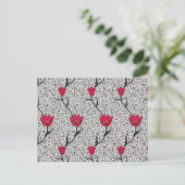 Carte postale William Morris Tulip Damask, gris et (Debout devant)