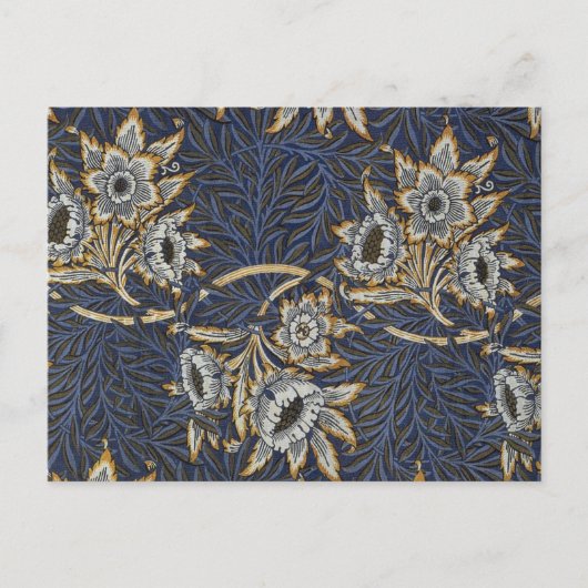 Carte Postale William Morris Tulip Willow Blue Motif (Devant)