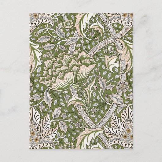 Carte Postale William Morris Windrush fleurs florales classique (Devant)