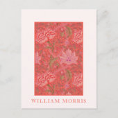 Carte Postale William Morris, Winrush : Floral rouge, orange et (Devant)