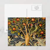 Carte Postale William Morris Woodpecker Tapestry Arts & Artisana (Devant / Derrière)