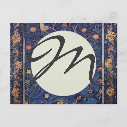 Carte Postale William Morris Woodpecker Tapestry Arts & Artisana (Devant)