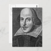 Carte Postale William Shakespeare (Devant / Derrière)