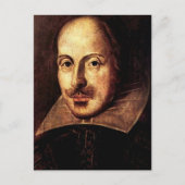 Carte Postale William Shakespeare Portrait (Devant)