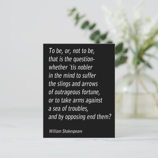 Carte Postale William Shakespeare`s "Hamlet" (Debout devant)