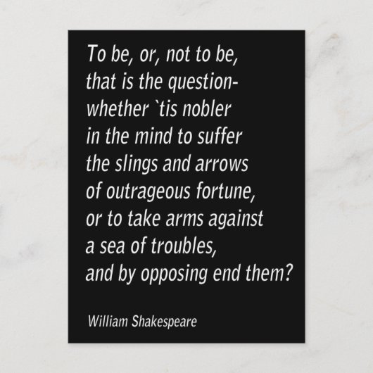 Carte Postale William Shakespeare`s "Hamlet" (Devant)