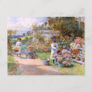 Carte Postale William Stephen Coleman : Le jardin des fleurs