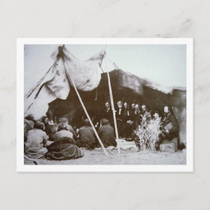 Carte Postale William T. Sherman (1820-91) presides