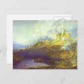 Carte Postale William Turner - La tempête approche à SunSet (Devant / Derrière)