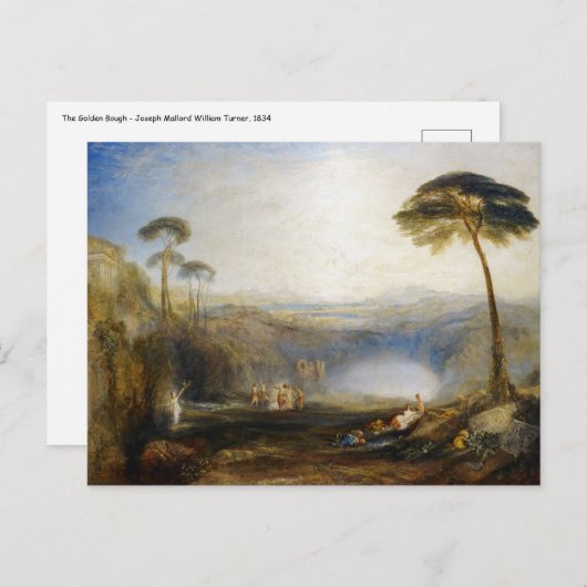 Carte Postale William Turner - La toux d'or (Devant / Derrière)