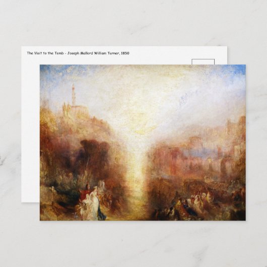 Carte Postale William Turner - La visite du tombeau (Devant / Derrière)